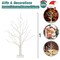 Christmas Tree, Christmas Table Decorations, 2FT Birch Tree with LED Lights, Warm White Tree Lamp, Fairy Light Spirit Tree for Xmas Room Inside Mantel Decor, Battery Powered, 6H/18H Timer (4PK)